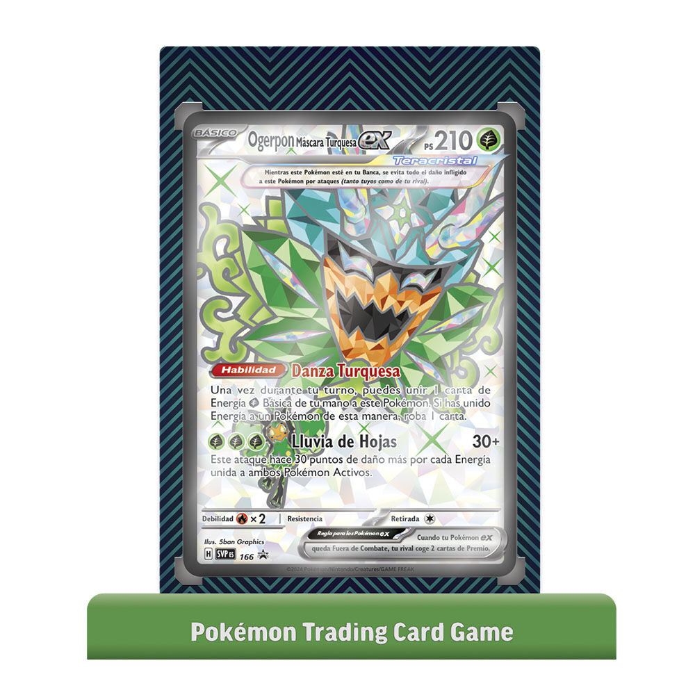 Imagen de Estuche Juego Cartas Coleccionables Ogerpon Ex Pokemon Español parte de nuestra colección en Espadas y más, sitio oficial.