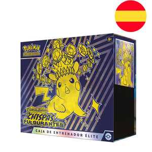 Imagen 1 - Estuche Entrenador Elite Chispas Fulgurantes Escarlata Y Purpura Pokemon Español