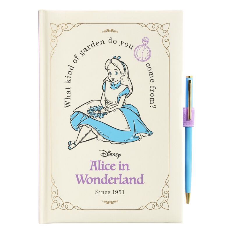 Imagen 1 de Cuaderno A5 Premium + Boligrafo Alicia En El Pais De Las Maravillas Disney