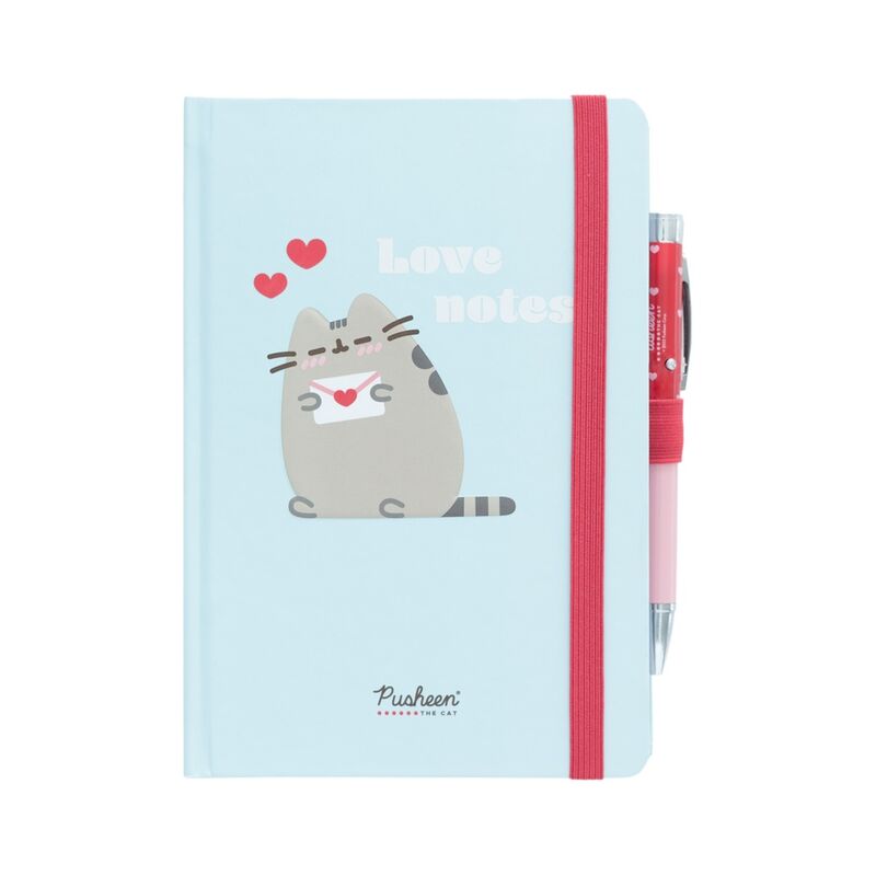 Imagen 1 - Cuaderno A5 Premium + Boligrafo Proyector Purrfect Love Pusheen