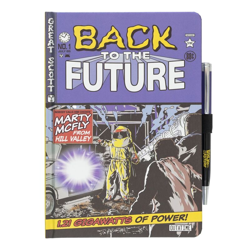 Imagen 1 de Cuaderno A5 Premium + Boligrafo Regreso Al Futuro