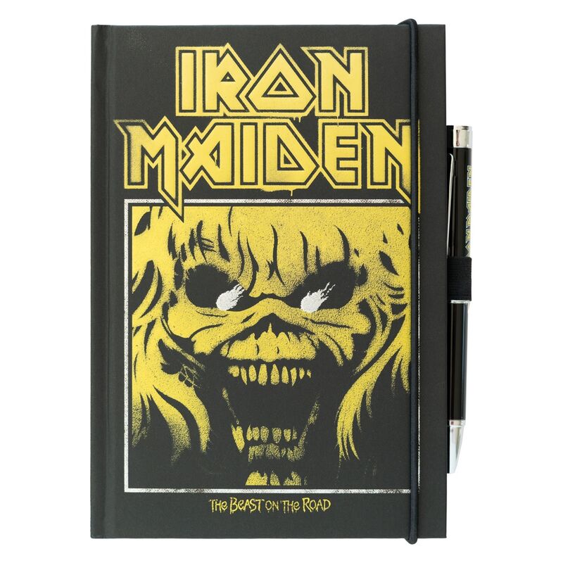 Imagen 1 de Cuaderno A5 Premium + Boligrafo Proyector Iron Maiden