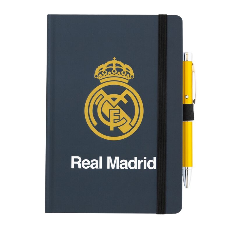 Imagen 1 de Cuaderno A5 Premium + Boligrafo Proyector Real Madrid