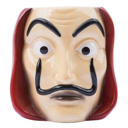 Imagen 1 - Taza 3D Mascara La Casa De Papel 350Ml
