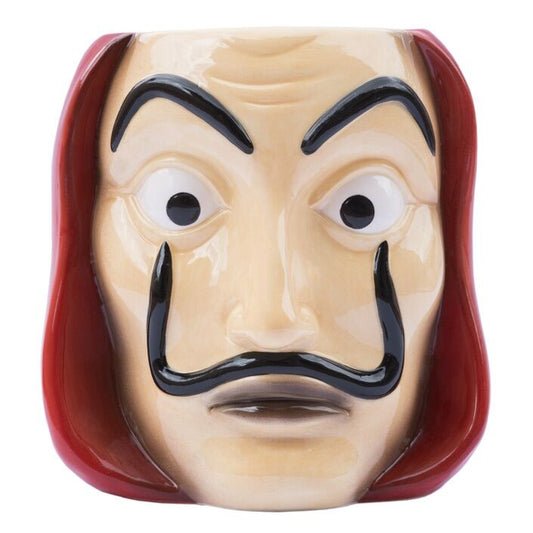 Imagen 1 - Taza 3D Mascara La Casa De Papel 350Ml
