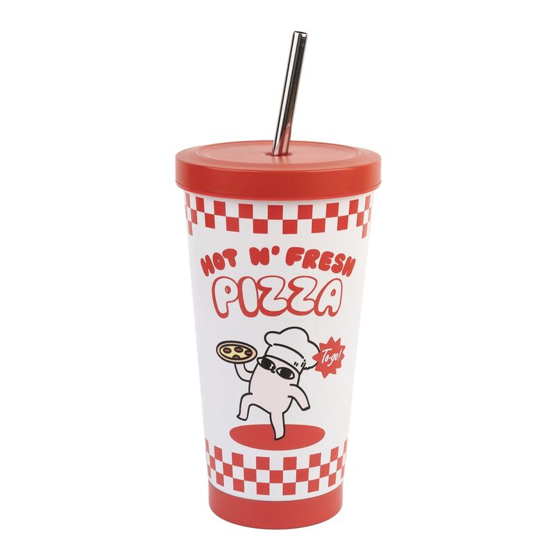 Imagen 1 - Vaso Pajita Hot N Fresh Pizza Ketnipz 550Ml