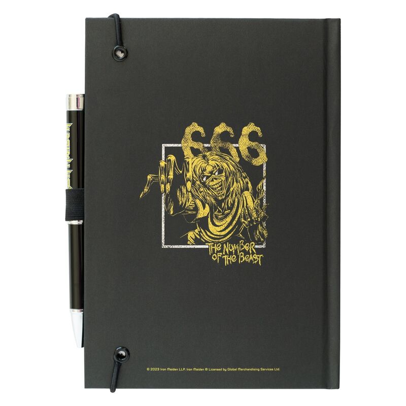 Imagen 2 de Cuaderno A5 Premium + Boligrafo Proyector Iron Maiden