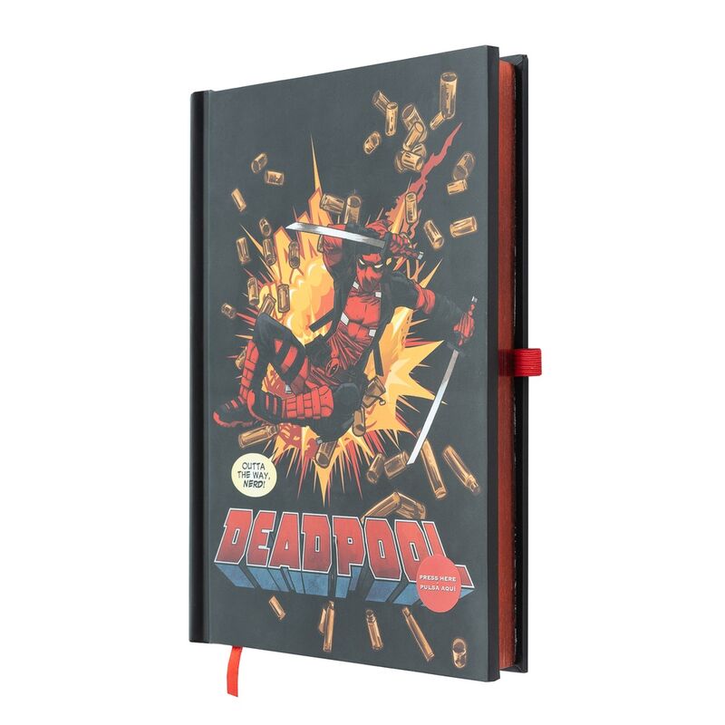 Imagen 2 de Cuaderno A5 Premium Led Deadpool Marvel