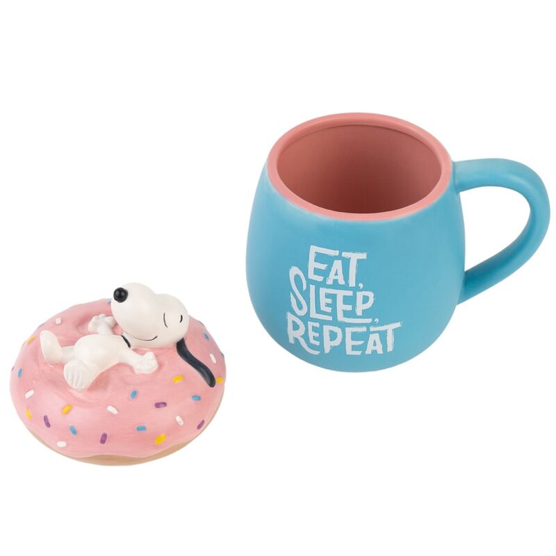 Imagen 2 de Taza 3D Eat Sleep Repeat Snoopy 500Ml