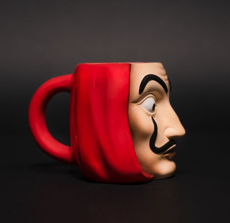 Imagen 2 - Taza 3D Mascara La Casa De Papel 350Ml