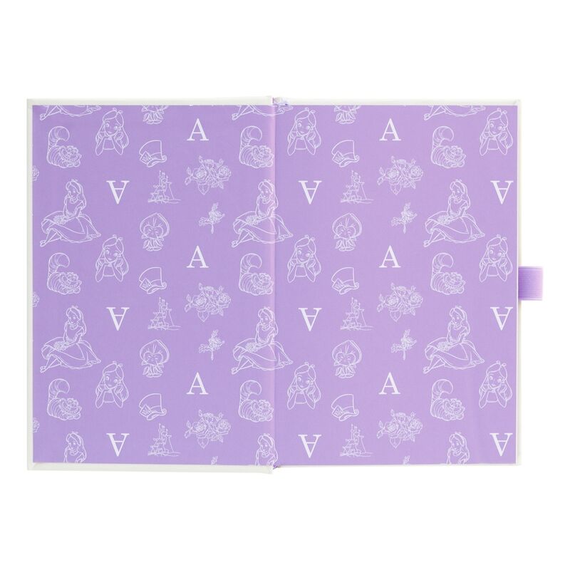 Imagen 3 de Cuaderno A5 Premium + Boligrafo Alicia En El Pais De Las Maravillas Disney
