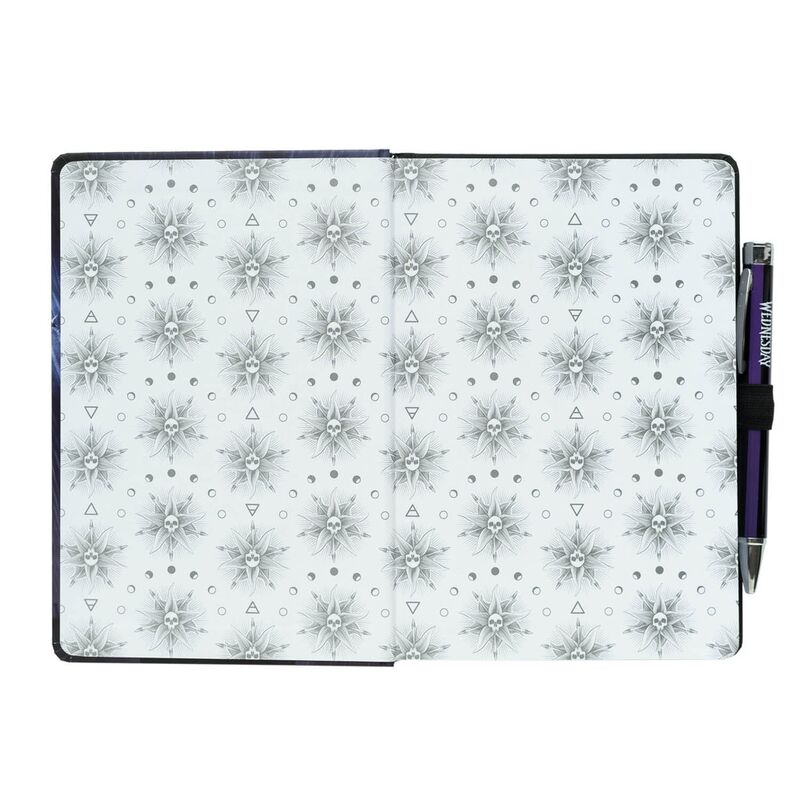 Imagen 3 de Cuaderno A5 Premium + Boligrafo Proyector Miercoles Addams