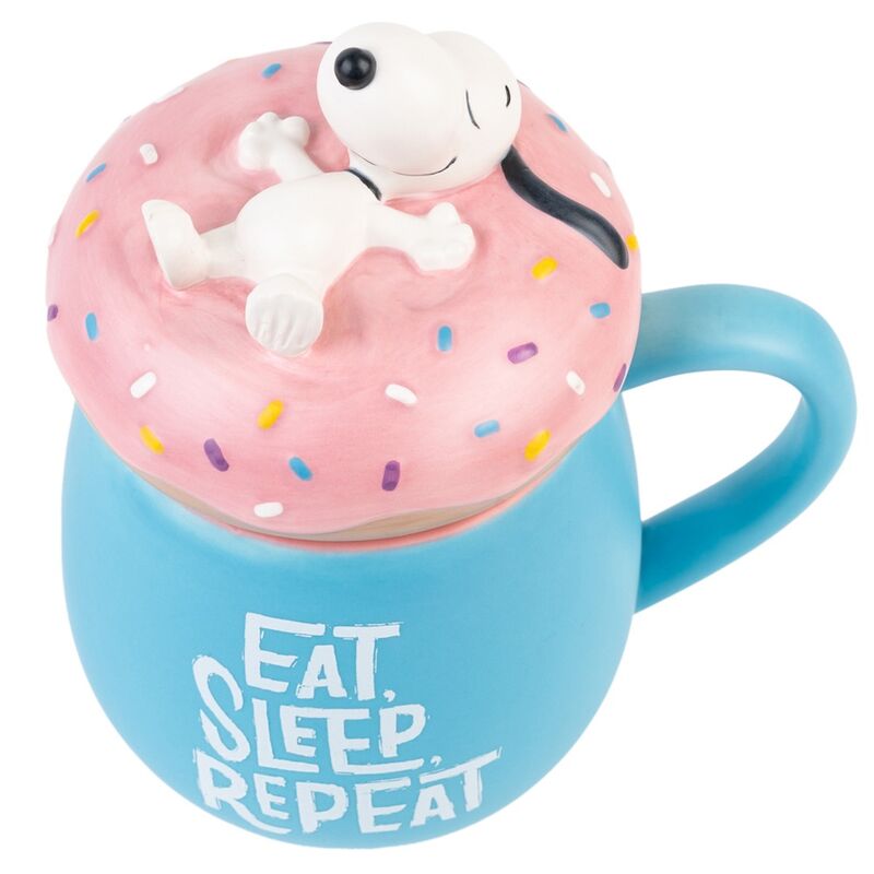 Imagen 3 de Taza 3D Eat Sleep Repeat Snoopy 500Ml