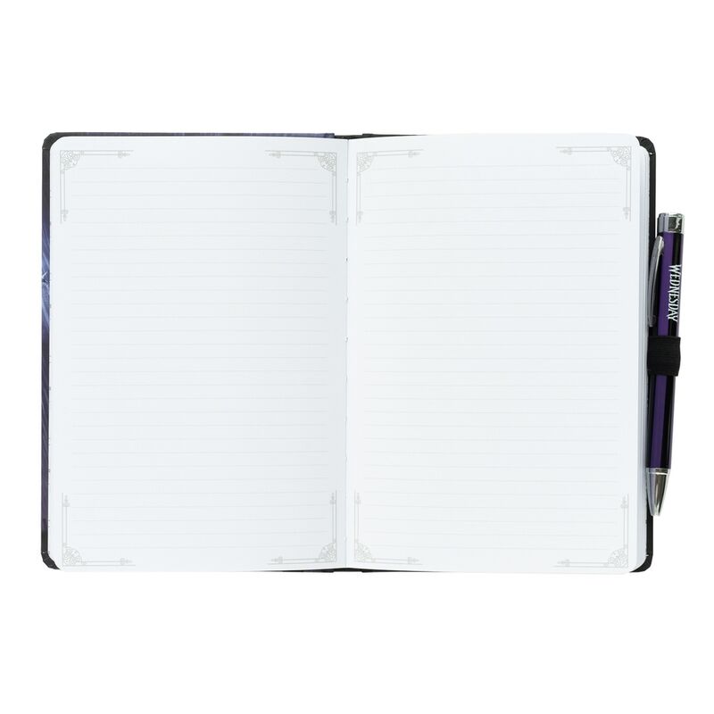 Imagen 4 de Cuaderno A5 Premium + Boligrafo Proyector Miercoles Addams