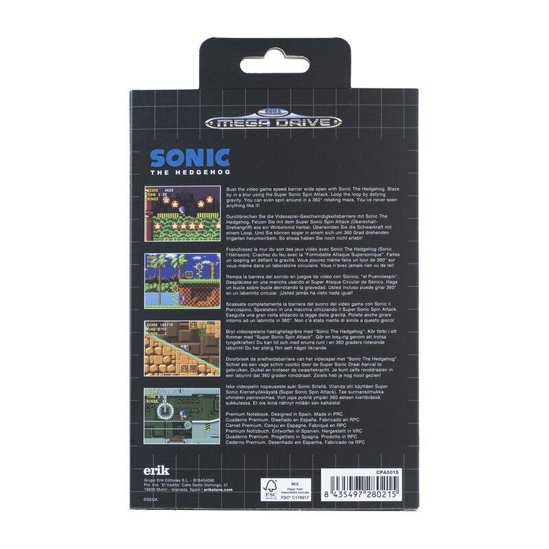 Imagen 4 - Cuaderno A5 Premium Megadrive Sonic