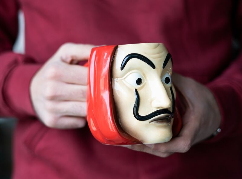 Imagen 4 - Taza 3D Mascara La Casa De Papel 350Ml