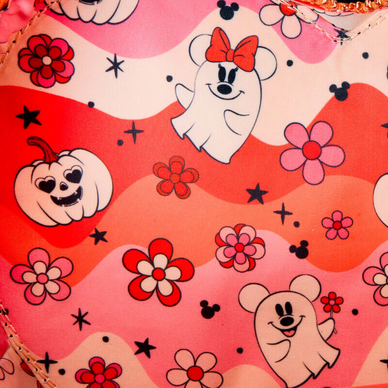 Imagen 4 de Bolso Bandolera Floral Ghost Mickey &#38; Minnie Disney Loungefly