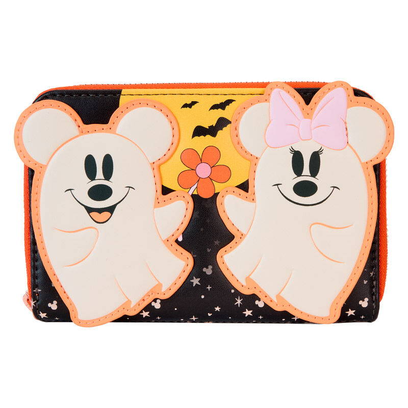 Imagen 1 de Cartera Floral Ghost Mickey &#38; Minnie Disney Loungefly