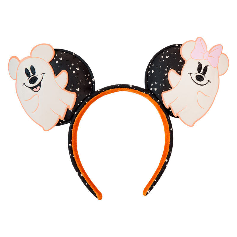 Imagen de Diadema Orejas Floral Ghost Mickey & Minnie Disney Loungefly parte de nuestra colección en Espadas y más, sitio oficial.