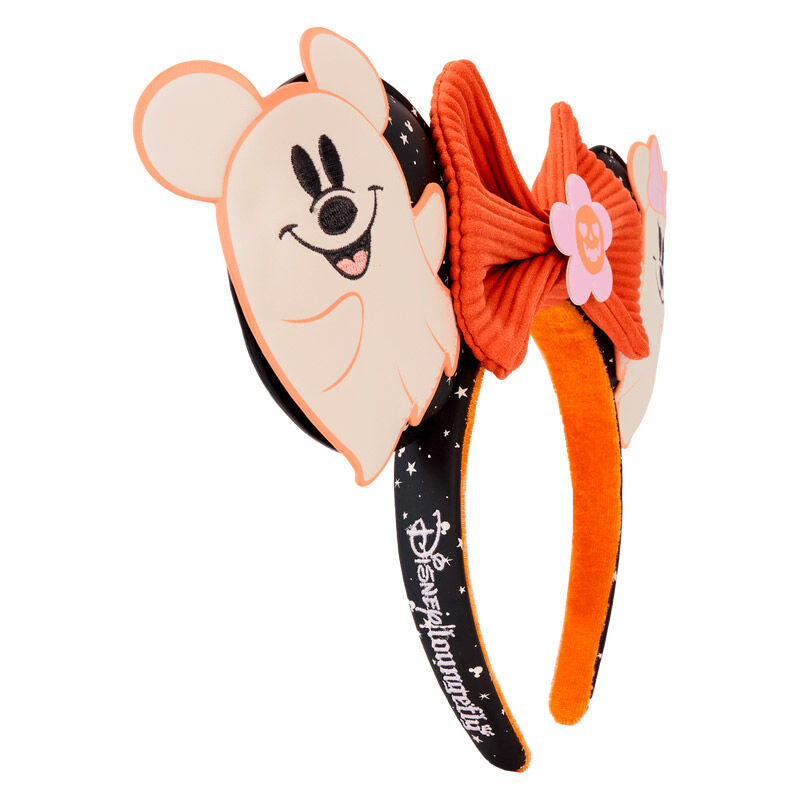 Imagen de Diadema Orejas Floral Ghost Mickey & Minnie Disney Loungefly parte de nuestra colección en Espadas y más, sitio oficial.
