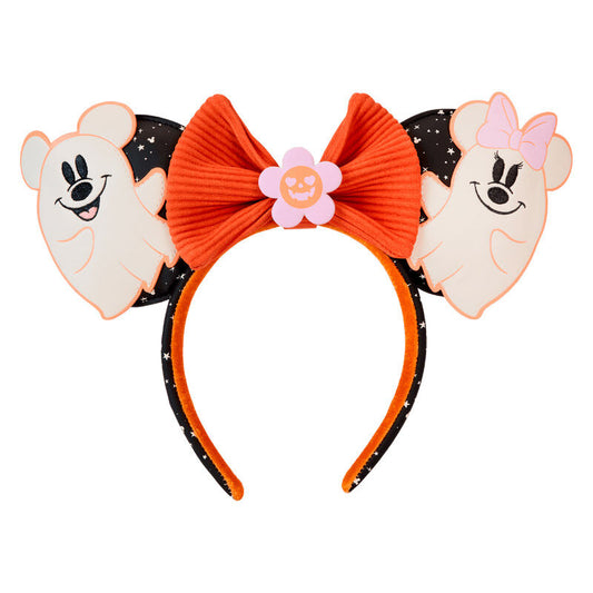Imagen de Diadema Orejas Floral Ghost Mickey & Minnie Disney Loungefly parte de nuestra colección en Espadas y más, sitio oficial.