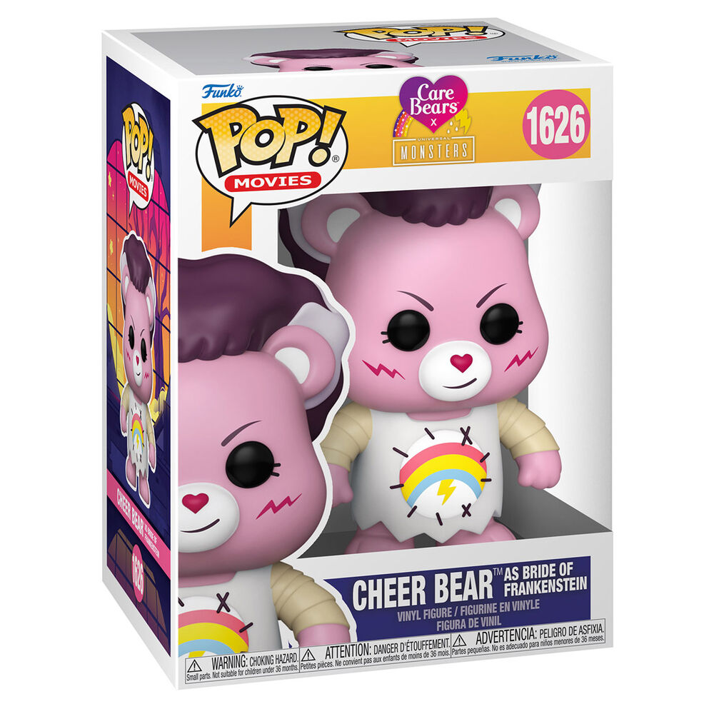 Imagen 2 de Figura Pop Care Bears X Monsters Cheer Bear As Bride Of Frankenstein