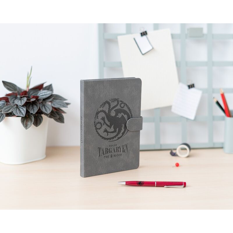 Imagen 5 - Cuaderno A5 Premium + Boligrafo Targaryen Juego De Tronos