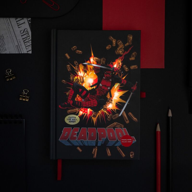 Imagen 5 de Cuaderno A5 Premium Led Deadpool Marvel