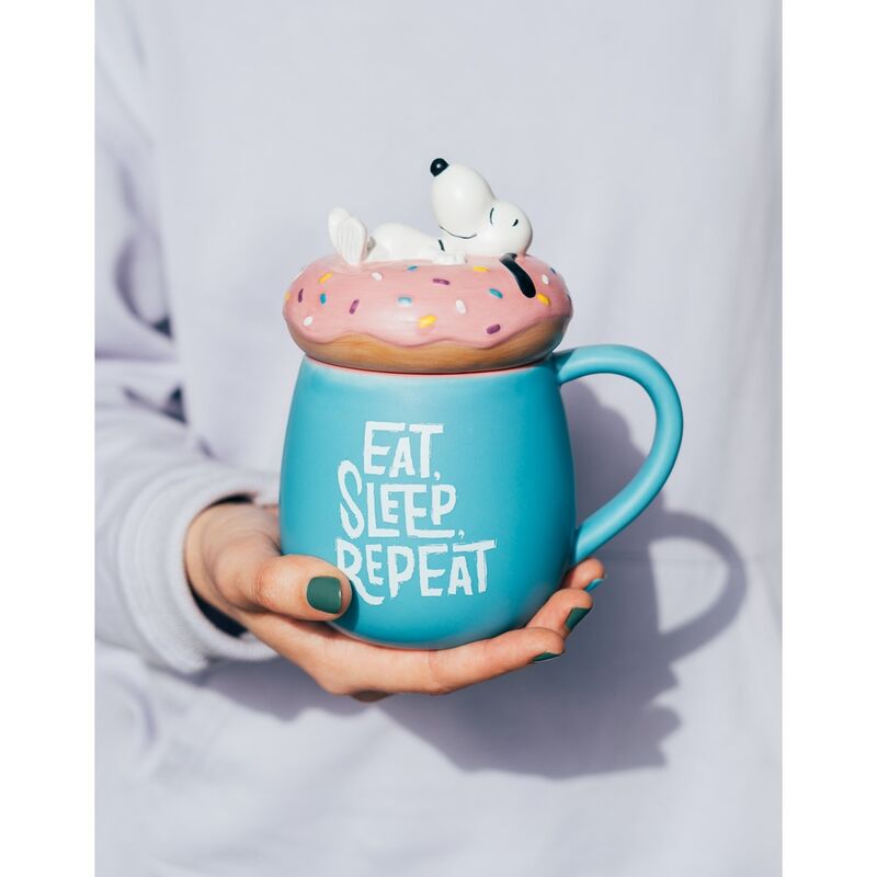 Imagen 4 de Taza 3D Eat Sleep Repeat Snoopy 500Ml