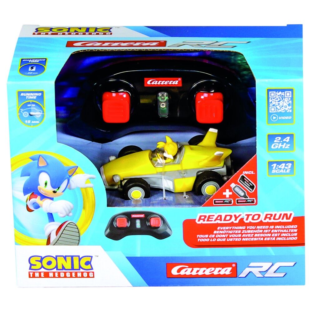 Imagen 1 - Coche Radio Control Tails Racing Rc Sonic The Hedgehog