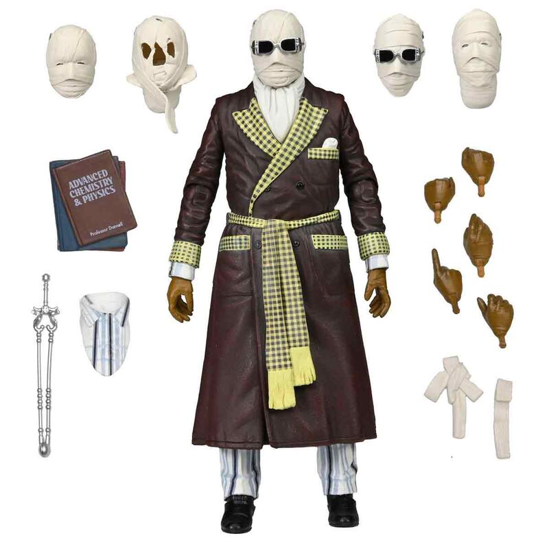Imagen 1 - Figura Ultimate Invisible Man Kemp House Color Version. The Invisible Man Universal Monsters 18Cm