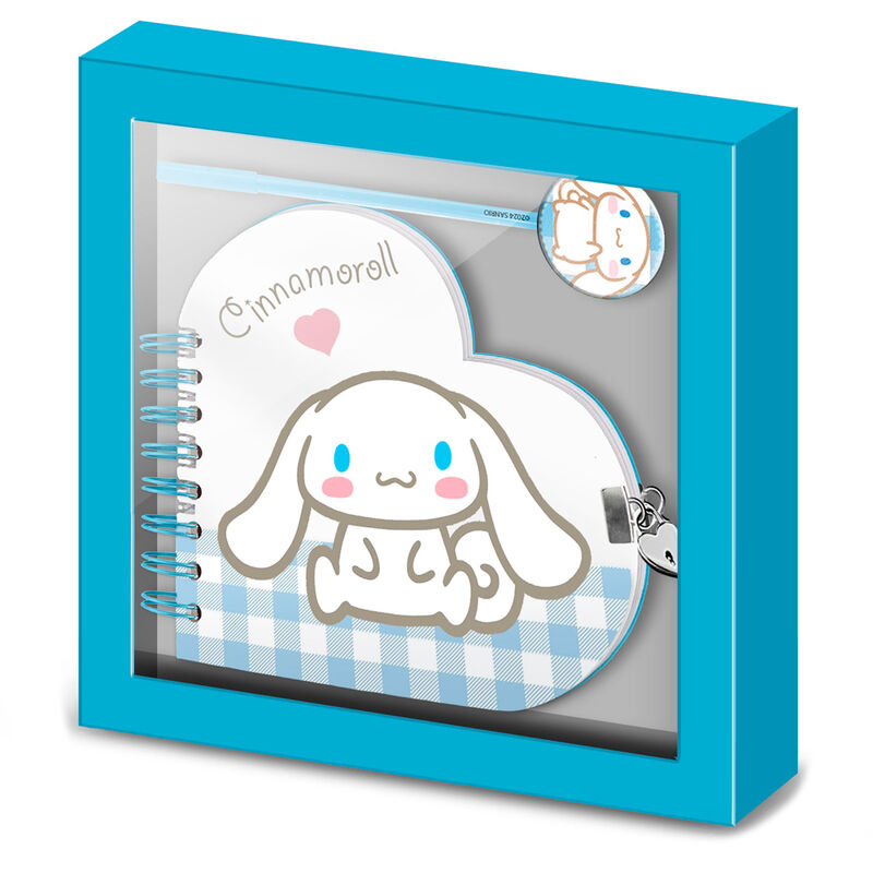 Imagen 1 - Set Diario + Boligrafo Cinnamonroll Hello Kitty