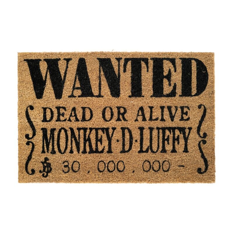 Imagen de Felpudo Wanted Monkey D Luffy One Piece parte de nuestra colección en Espadas y más, sitio oficial.