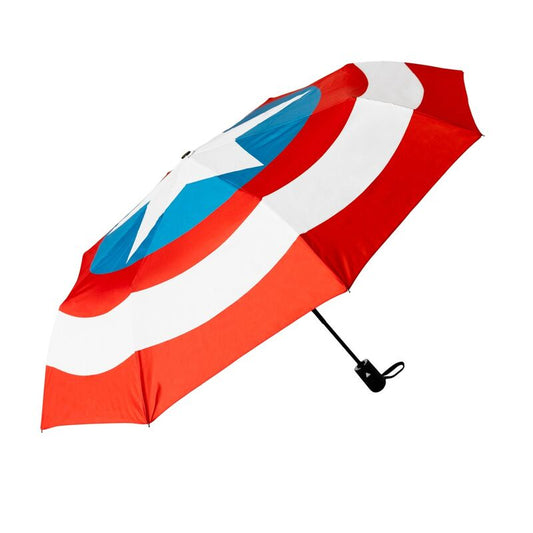 Imagen 1 - Paraguas Plegable Automatico Capitan America Marvel