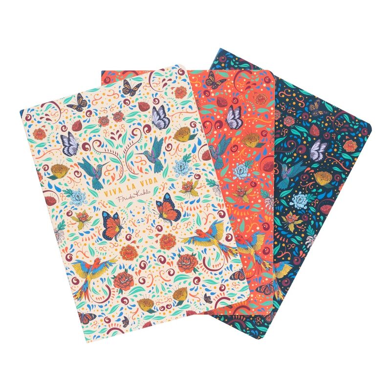 Imagen 1 - Set 3 Cuadernos A5 Viva La Vida Frida Kahlo