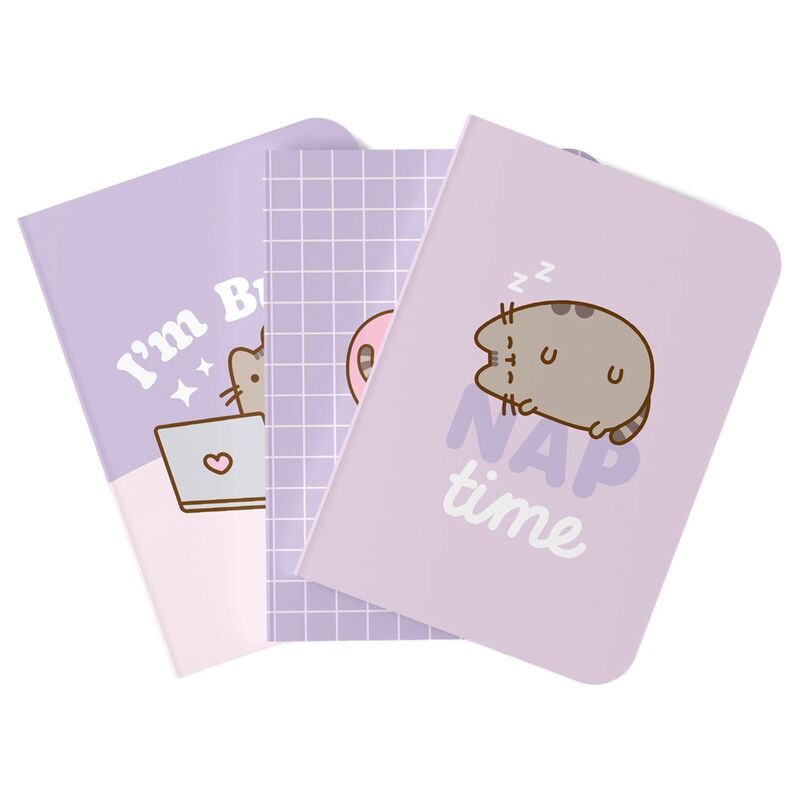 Imagen de Set 3 Cuadernos A6 Moments Pusheen parte de nuestra colección en Espadas y más, sitio oficial.
