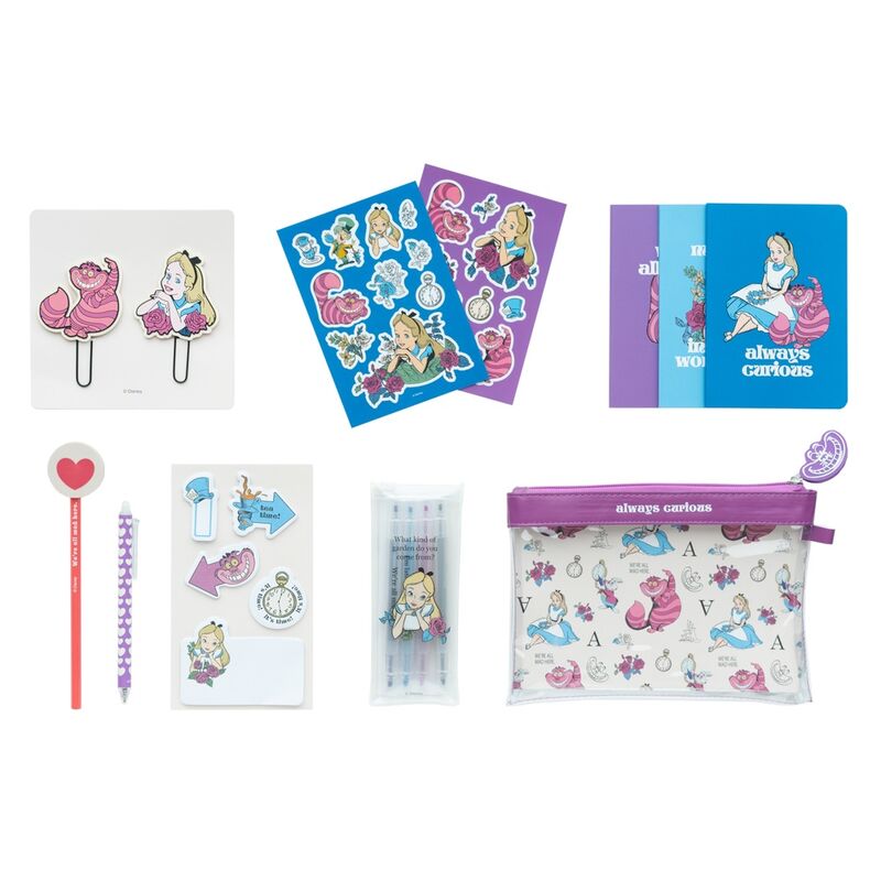 Imagen 1 - Set Papeleria Alicia En El Pais De Las Maravillas Disney