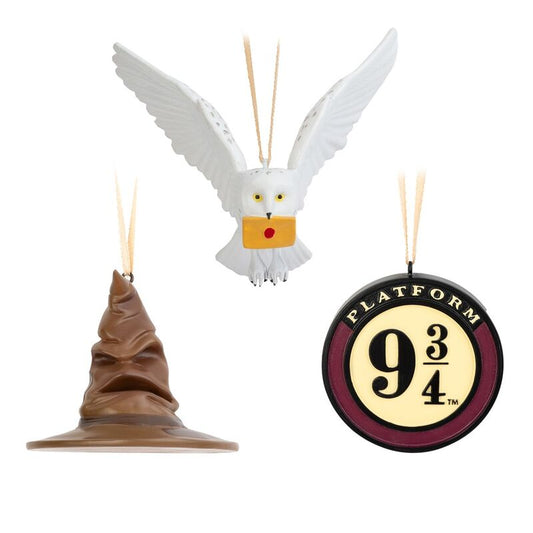 Imagen 1 - Set 3 Adornos Navidad Harry Potter