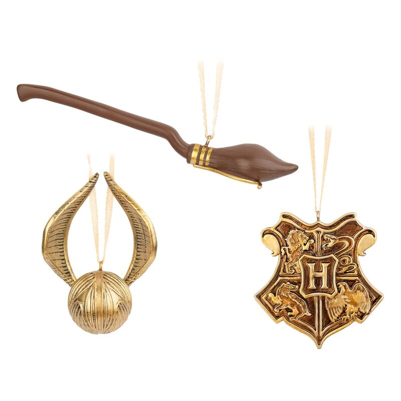 Imagen 1 - Set 3 Adornos Navidad Harry Potter