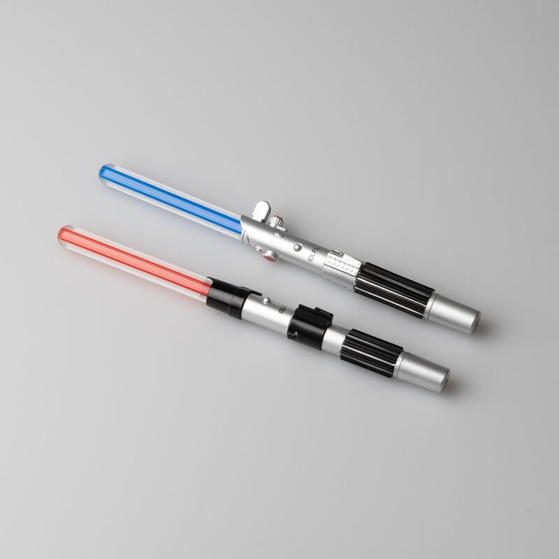 Imagen 2 de Set 2 Boligrafos Sable Laser Star Wars Luz