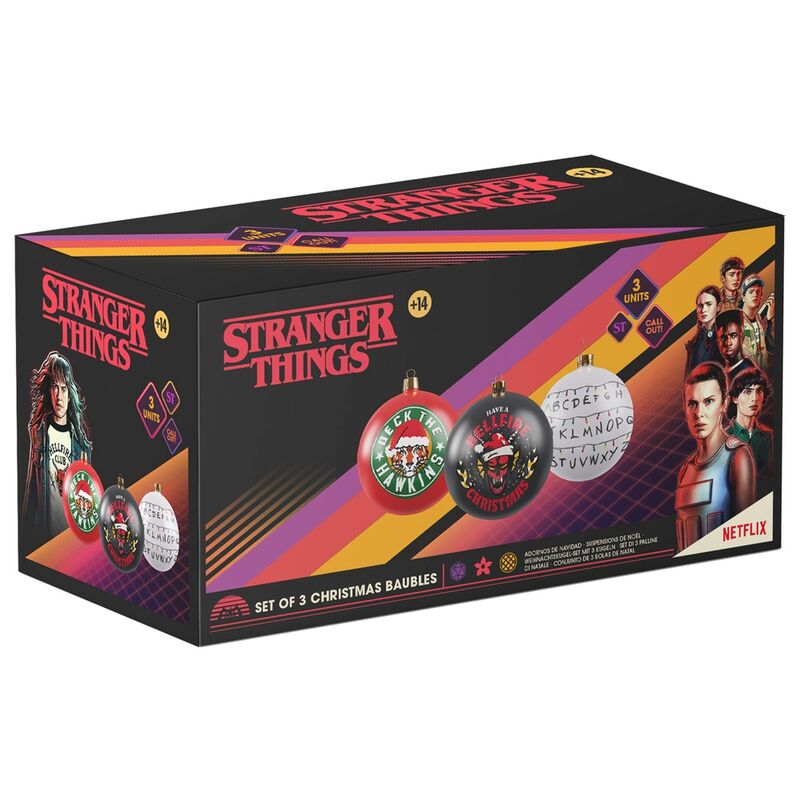 Imagen 2 - Set 3 Adornos Navidad Stranger Things