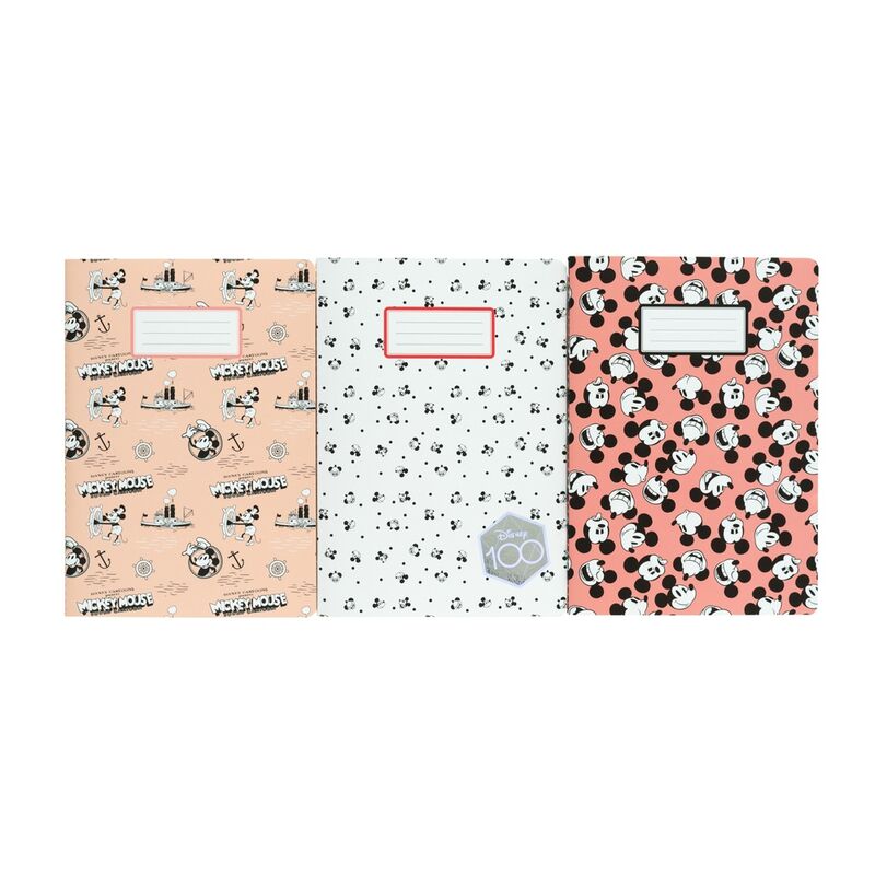 Imagen 2 - Set 3 Cuadernos A5 Mickey Disney 100 Aniversario
