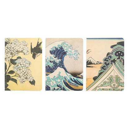 Imagen 2 - Set 3 Cuadernos A6 La Gran Ola De Kanagawa Hokusai