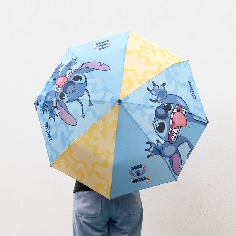 Imagen 3 - Paraguas Plegable Automatico Stitch Disney