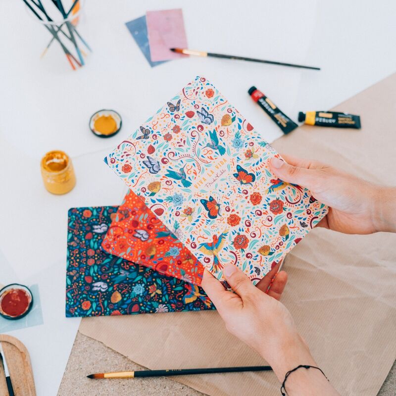 Imagen 3 - Set 3 Cuadernos A5 Viva La Vida Frida Kahlo