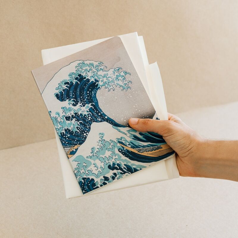 Imagen 3 de Set 3 Cuadernos A5 La Gran Ola De Kanagawa Hokusai