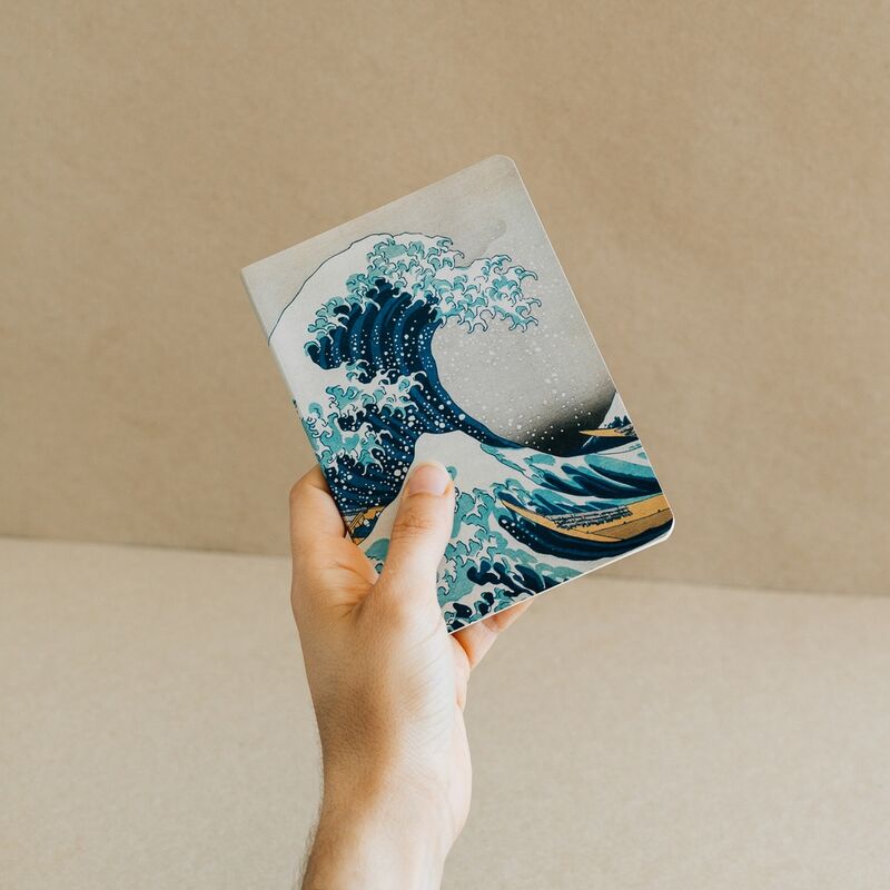 Imagen 3 - Set 3 Cuadernos A6 La Gran Ola De Kanagawa Hokusai