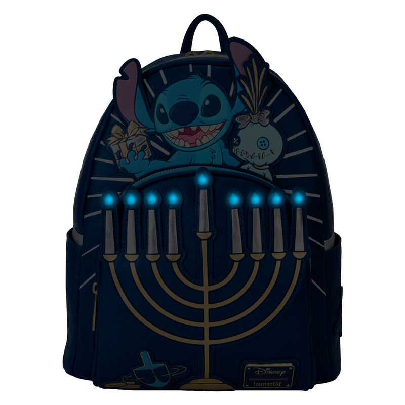 Imagen 3 de Mochila Menorah Stitch Disney Loungefly