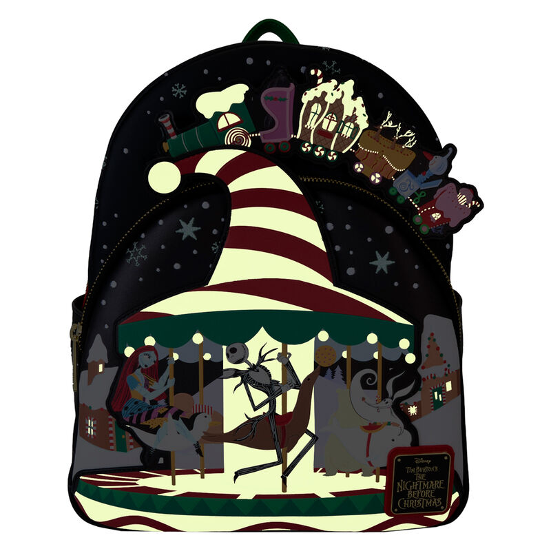 Imagen 3 de Mochila Journey To Christmas Town Pesadilla Antes De Navidad Disney Loungefly