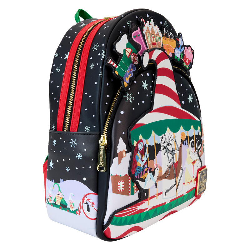 Imagen 4 de Mochila Journey To Christmas Town Pesadilla Antes De Navidad Disney Loungefly